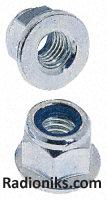 Zinc plated steel self-locking nut,M5 (1 Bag of 100)