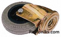 Gry rubber tyre SWcastor w/BH,100mm 85kg