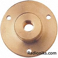 Brass flange plate for probe,1/8in BSPT