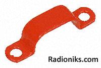 Red cable saddle clip,size 302 (1 Bag of 50)