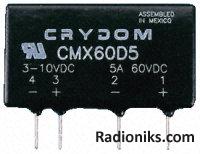 SIL solid state relay,6A 0-100Vdc