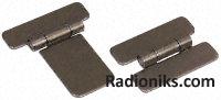 Reinforced hinge w/fixed pin,62x44x2mm (1 Pack of 2)