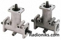 2 shaft r/a drive std gearbox,2:1 81mm L