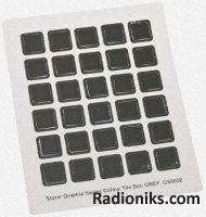 IP54 grey colour background for keypad