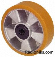 PU tyred Al wheel,160x50mm,600KG