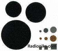 Dychem-round anti-slip pad,8mm dia/3mm H (1 Bag of 24)