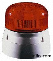Red standard flash LED beacon,11/35Vdc