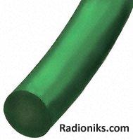 Green polyurethane belt,30m L x 7mm dia