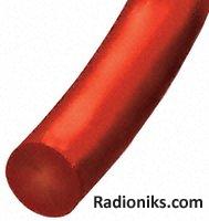 Red polyurethane belt,30m L x 4mm dia