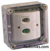 Weather proof RCD fused spur,10A