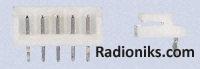 5 way 1 row top entry header,2.5mm pitch