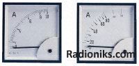 120/720A scale for 72x72mm DIN meter