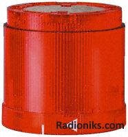 Red blinking LED beacon,70mm dia 24V