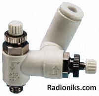 ASD series dual flow regulator,M5x4mm