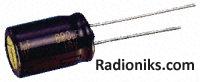 FC radial elec cap, 220uF 10V