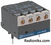 Amplifier interface module relay