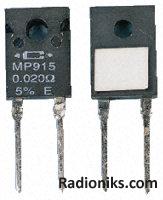 Caddock thick film resistor,0.02R 15W