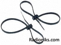 Cable tie PA66 395x4.7mm double headed (1 Bag of 100)