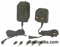3 pin UK SMPS mains adaptor,12V 6W