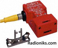 End entry safety tongue interlock switch