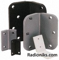 Black plasticflex hinge,38.1x25.4x1.59mm (1 Pack of 4)