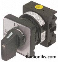 3P changeover cam switch w/o off,20A Ie