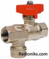 Ball valve with strainer,1in BSPP F