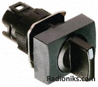 Black 2 position stayput selector switch