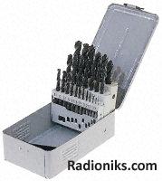 HSS jobber drill set,1-6mm dia