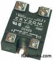 Solid state relay,10A rms 24-280Vac