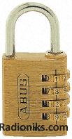 Steel&brass padlock twin pack,30/40 dia