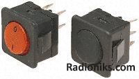 DPST circular rocker switch,16A