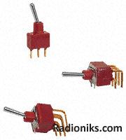 DPDT vertical on-off-on toggle switch