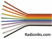 10 way 7/0.15 PVC ribbon cable,25m (1 Reel of 25 Metre(s))