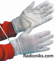 Large PVC smooth palm surface gloves