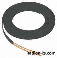 Black mineral insulated cable strapping (1 Reel of 5 Metre(s))