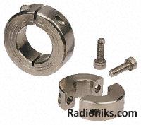 S/steel 1 piece clamp collar,10mm bore