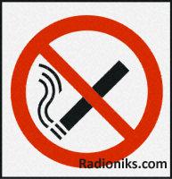 SAV symbol  No smoking ,100x100mm (1 Pack of 5)