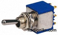 3P ON-OFF-ON LEVER TOGGLE SWITCH,3A