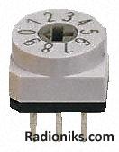 Right angle BCD cross head rotary switch
