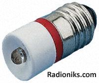 T10x25 E10 red single-chip LED,28Vac/dc