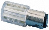 BA15d grn LEDlamp for light tower,130Vac