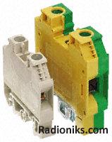 Highcurrent DIN terminal,6sq.mm 41A 800V (1 Pack of 5)