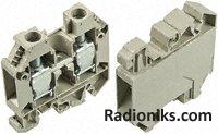 High current DIN rail terminal,16sq.mm (1 Pack of 5)