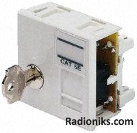 Alpha-Snap Cat5e RJ45 inter-lock outlet