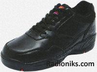 Black Legend leather trainer,Size 6