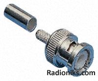 Crimp BNC straight plug-RG58 cable,50ohm