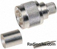 AgPt crimp straight plug - RG213 cable