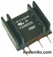 SIL solid state relay,25A 12-280Vdc