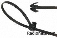 Black Easy Release Cable Tie,200x4.8mm (1 Bag of 100)